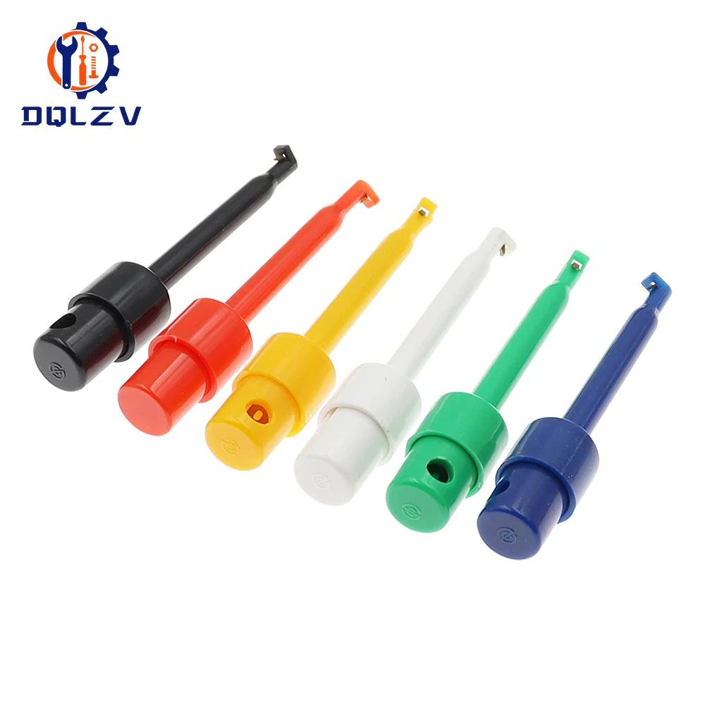 Mini Large Single Test Hook Clip Test Probe for Electronic Testing IC Grabber Small Size Round Crocodile Clip Hook Test Clip