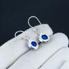 Natural Lapis Lazuli Gemstone Earrings, 925 Sterling Silver Earring, Handmade Boho Silver Jewelry Dangle Earrings, Mother's Day Gift