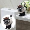 1/2Pcs Cow Shape Toilet Paper Holder Large Capacity Farmhouse Style No Assembly Napkin Organizer Bathroom Decor