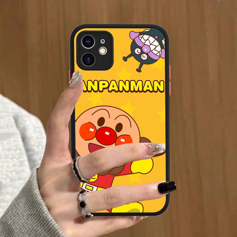 

Children Anime A-Anpanman For IPhone 16 15 14 Plus 13 12 11 Pro Max X XS MAX Translucent Matte Shockproof Cover iphone 15