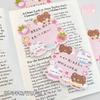 30sheets Cute Bear Sticky Notes Can Be Hung with Back Cards Student Notepads Memo Pad Pasted and Expanded Sticky Notes Gift