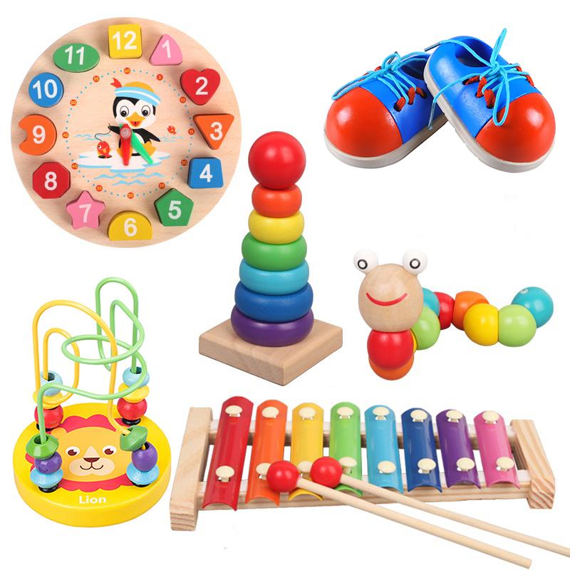Kids Montessori Toy Worm Eat Fruit Wooden Puzzle Toy Fingers Flexible Training Twisting Worm Educational Toys for Children Gifts