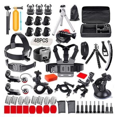 120'si 1 Arada Aksiyon Kamera Aksesuarları Kiti Spor Kamera Aksesuarları Seti Taşıma Çantalı GoPro Hero 12 için Yedek