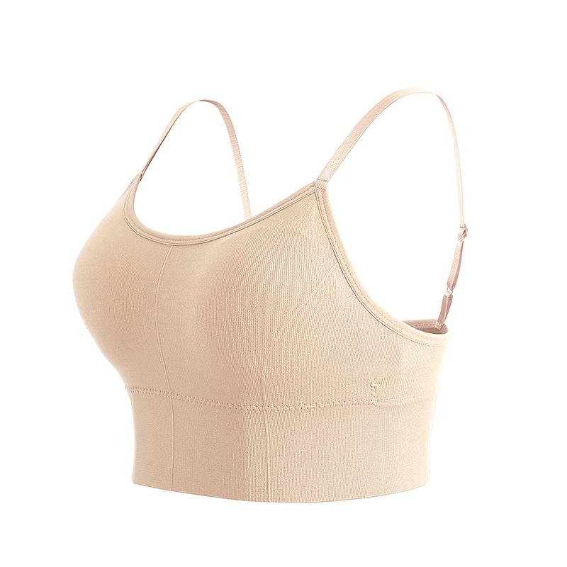Verstellbarer Sling Wrap Bandeau Sport-BH - Bügellos, Schönes Rückendesign