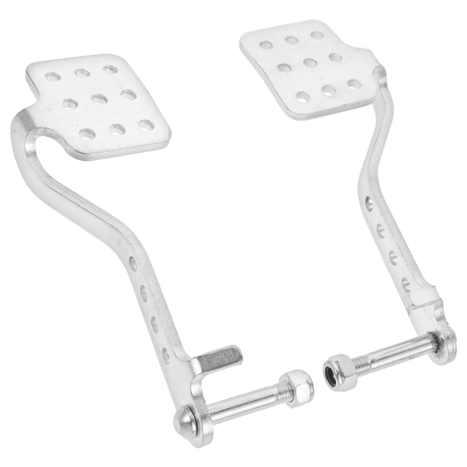 

196cc 212cc Aluminum Go Kart Throttle Pedal Brake Kit Foot Control Racing Drift Pedals For Racing Brake Throttle Pedal Kit Easy срібний
