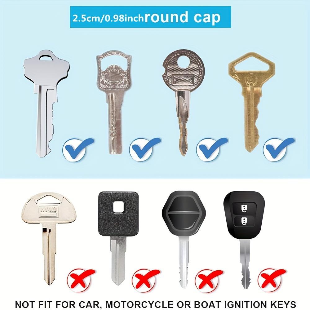 5-20PCS Multicolor Silicone Keys Cap Covers Color-Coded Keychain Tags Set Universal Protection Cover for Easy Identify Door Keys