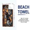 Horseman of Hell Print Beach Towel, Large Soft Quick Dry Towel for Beach Camping Swimming