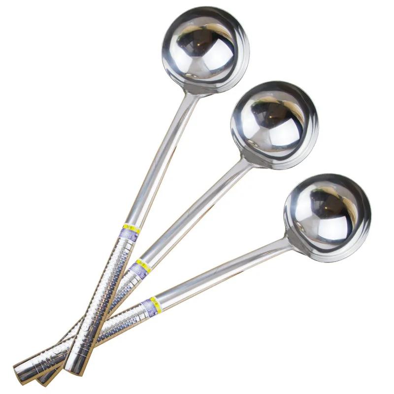 Long Handle Shovel Cooking Pot Turner Stainless Steel Spatula Turners Kitchen Cooking Utensils Cookware Tools Soup Spoon wok