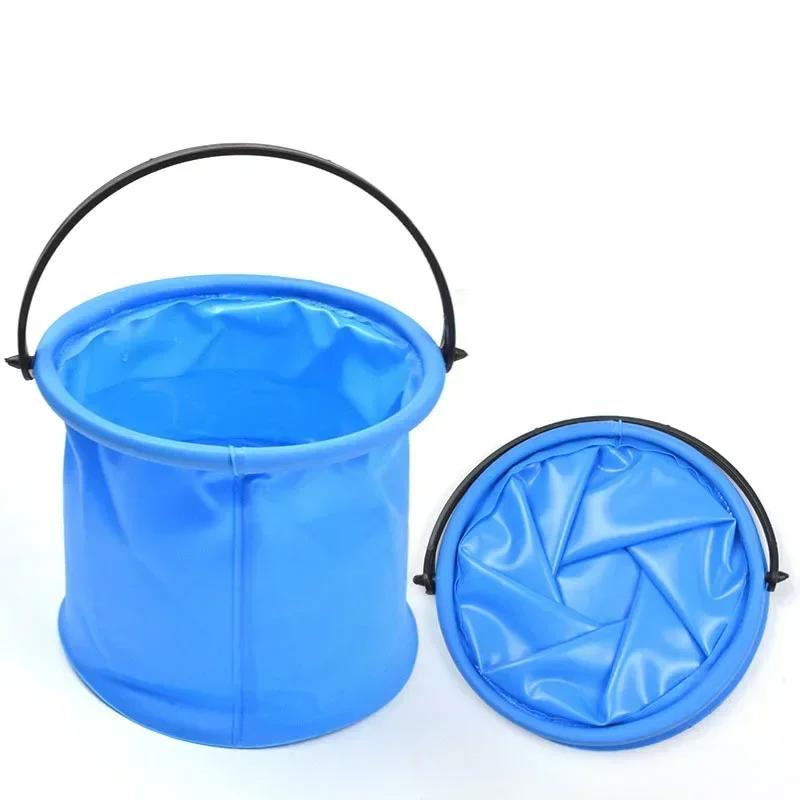 Beach Sand Toy Play Bucket Toy Folding Collapsible Bucket Gardening Tool Outdoor Sand Pool Play Tool Toy Kids Summer Favor