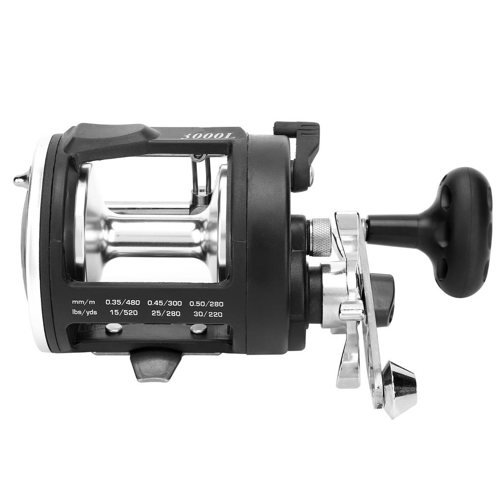 TSSD Metal Fishing Reel 3.8:1 Speed Ratio 1BB Baitcasting Fishing Wheel AccessoryTSSD 3000L