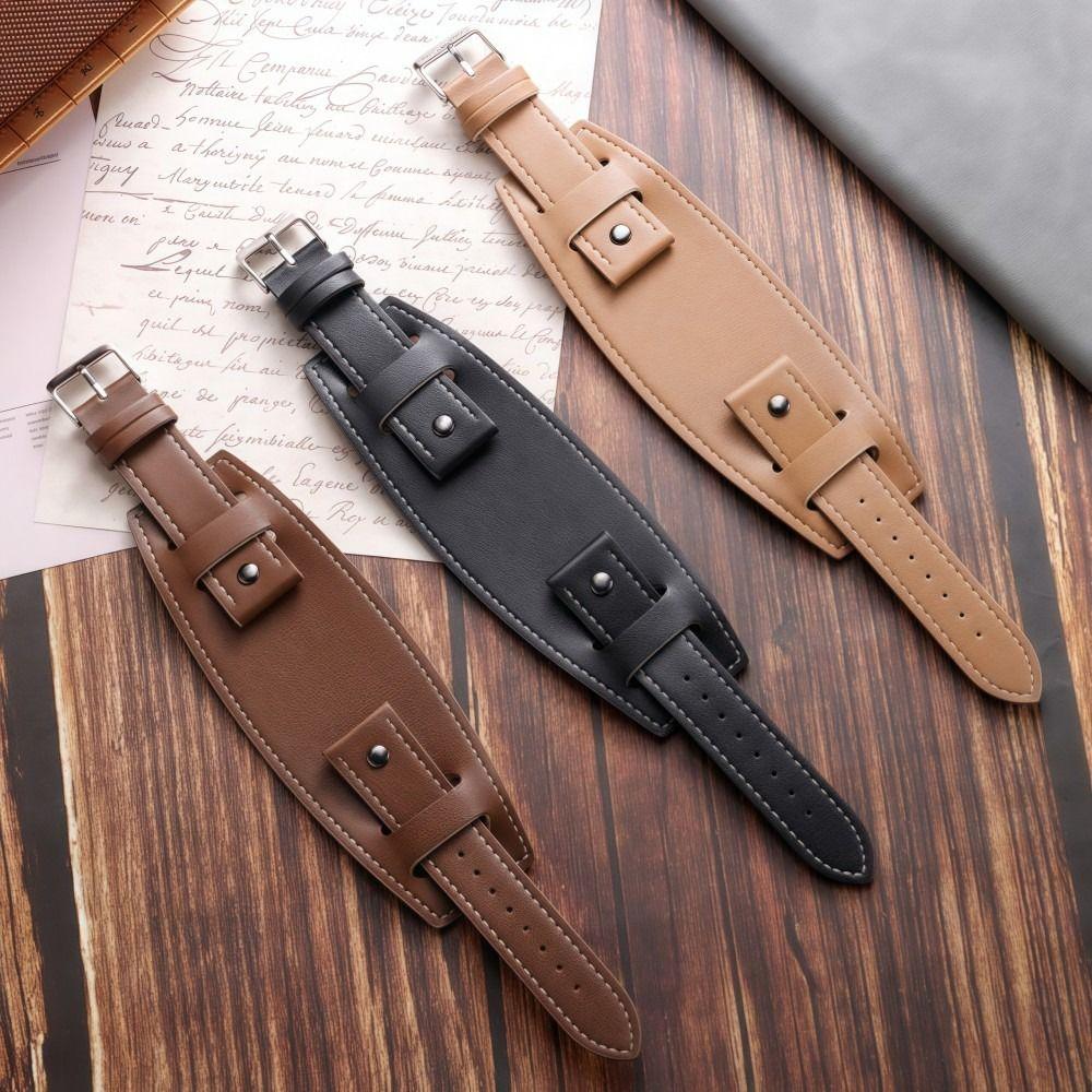 PU-läderklockarmband Vintage herrarmband Mode Palettläderklockarmband Klocktillbehör