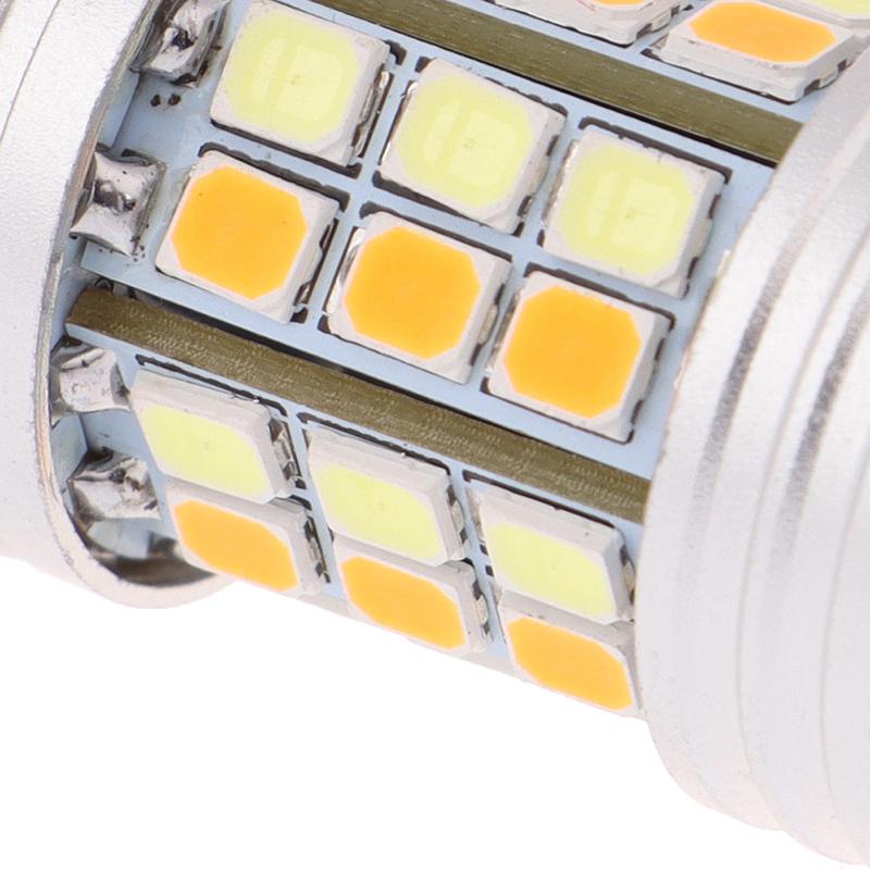 2Pcs 3157 LED Amber White Rear Turn Signal Parking High Power Light Bulbs