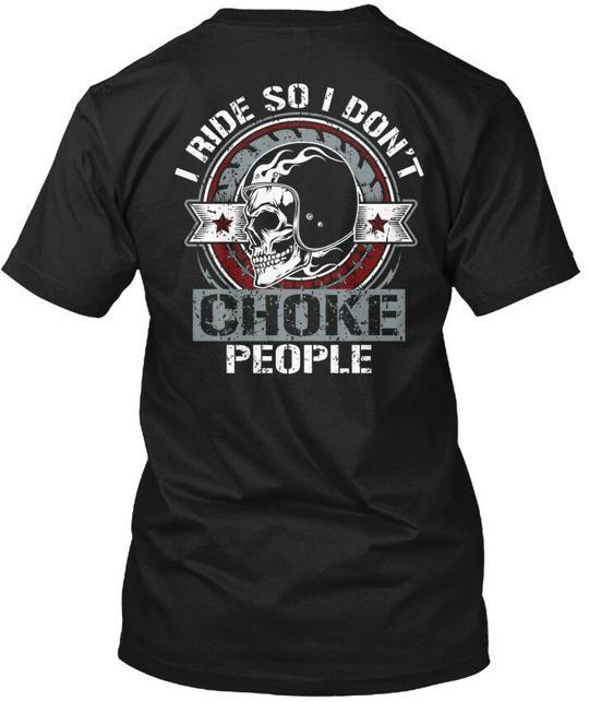 Biker Therapy I Ride So Dont Choke People T-Shirt Made in the USA Size S to 5XL M