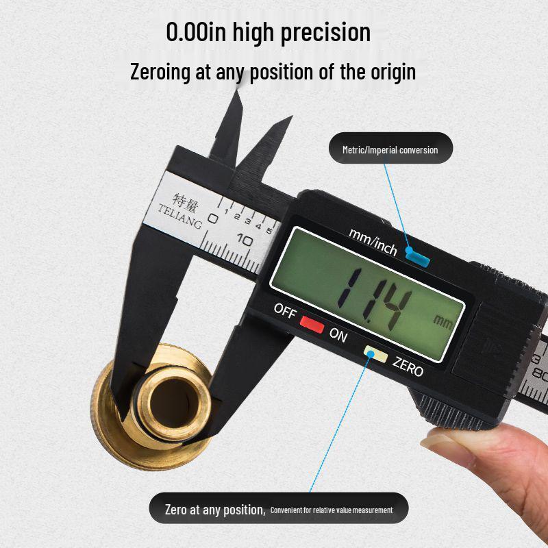 High-Precision 150mm Digital Vernier Caliper for Measuring Depth, Inner & Outer Diameters - Ideal for Jewelry & Literature Work
