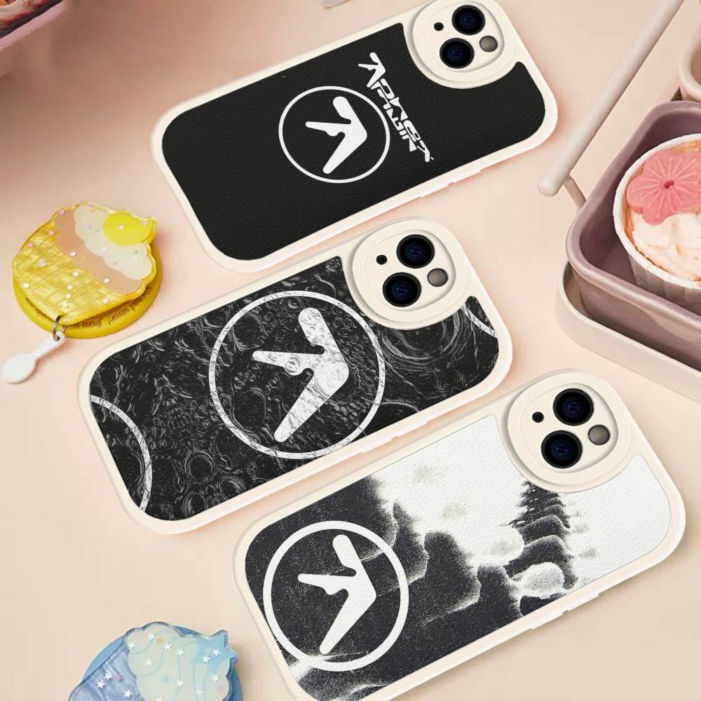 DJ A-Aphex T-Twin Phone Case Hard Leather For IPhone 14 13 16 Mini 15 14 11 12 Pro Max Plus Fundas