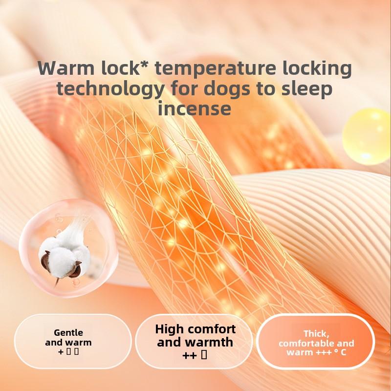 Jesienno-zimowe legowisko dla psa, gładkie, pikowane, przenośne gniazdo, legowisko dla kota, jurta, buda dla psa średniego i małego, legowisko dla zwierząt, zamknięte, pogrubione gniazdo