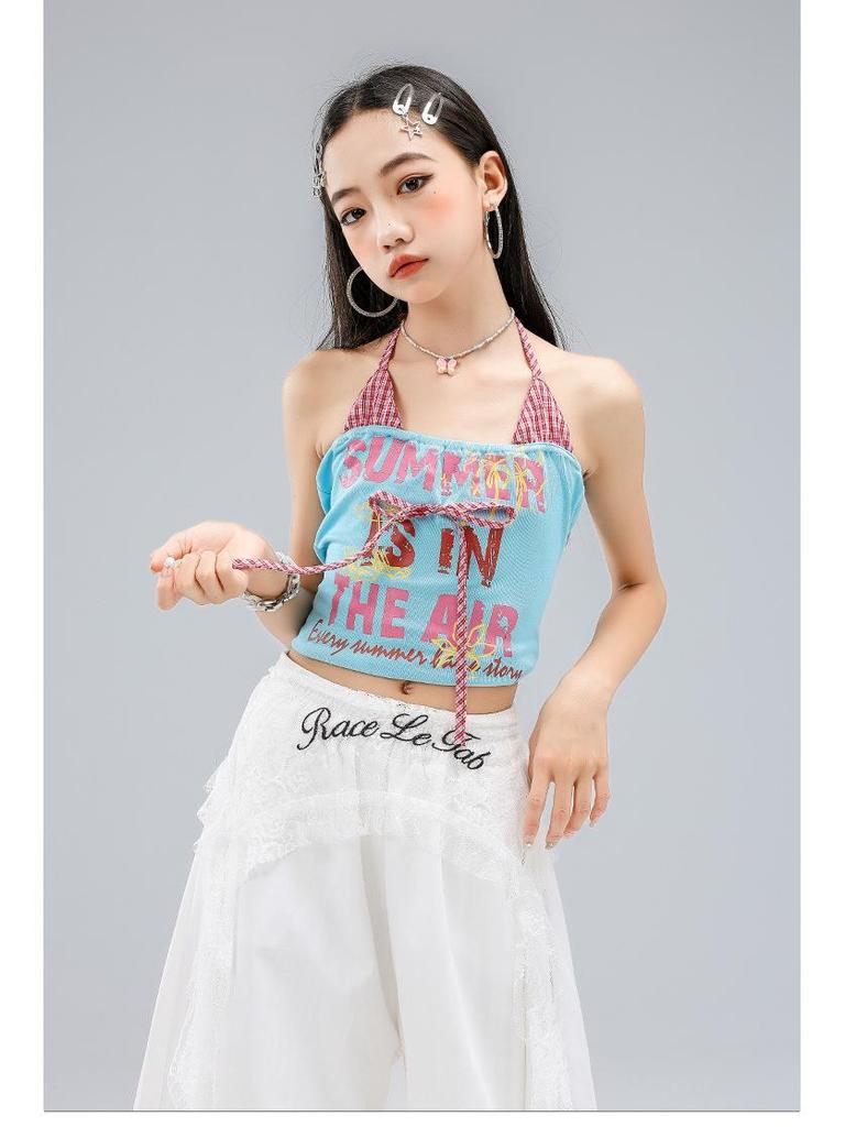 Blue Jazz Dance Costume for Girls - Trendy Street Dance Performance Outfit