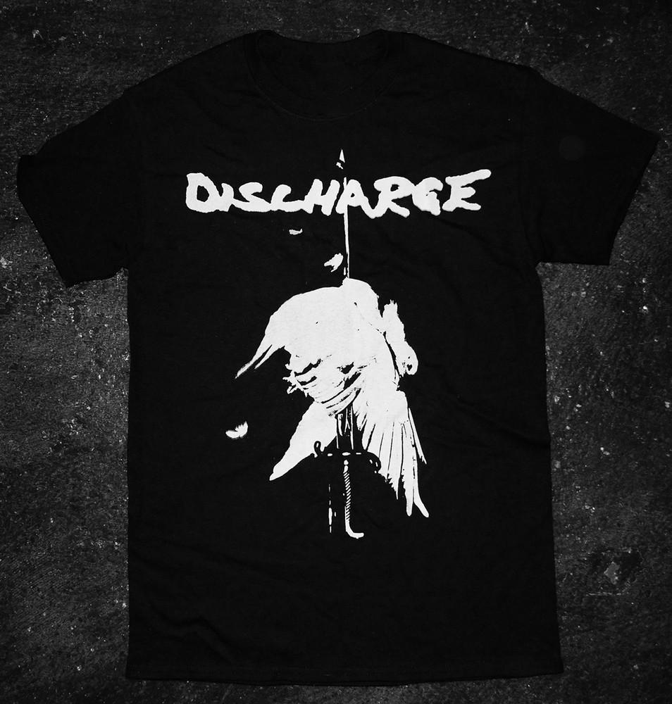 Футболка Discharge Band - Никогда Снова Классическая Черная Унисекс S-5XL 1J0401 Унисекс Футболка XXL