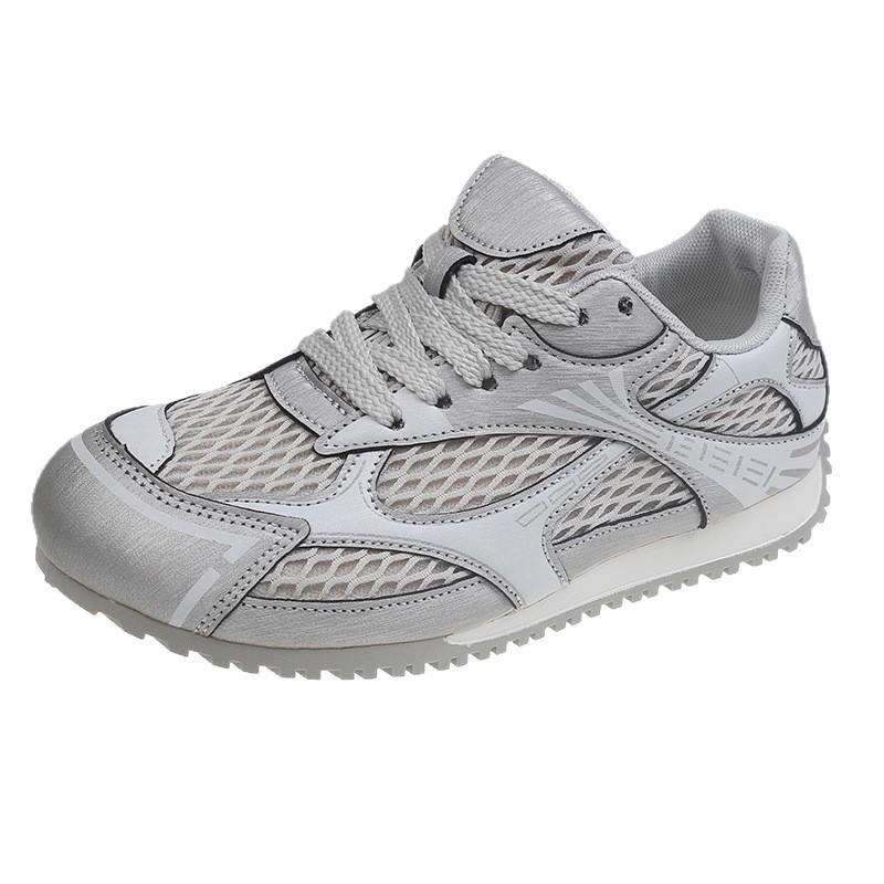 Atmungsaktive Mesh-Damen-Trainingsschuhe Deutsch 2025 neu Sommer vielseitig Retro Casual Sportschuhe Weichsohlen-Bergschuhe