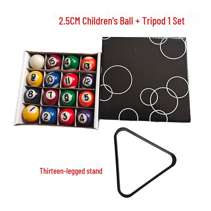 

Children s Mini Billiard Ball Set - Free Shipping, Three Sizes, Multi-Colored & Black Balls, Perfect for Home Tables