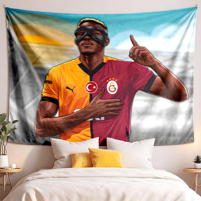 Gobelin Galatasaray wysokiej jakości do dekoracji salonu sypialni ścian akademika idealny jako dekoracja ścienna do sypialni lub prezent świąteczny