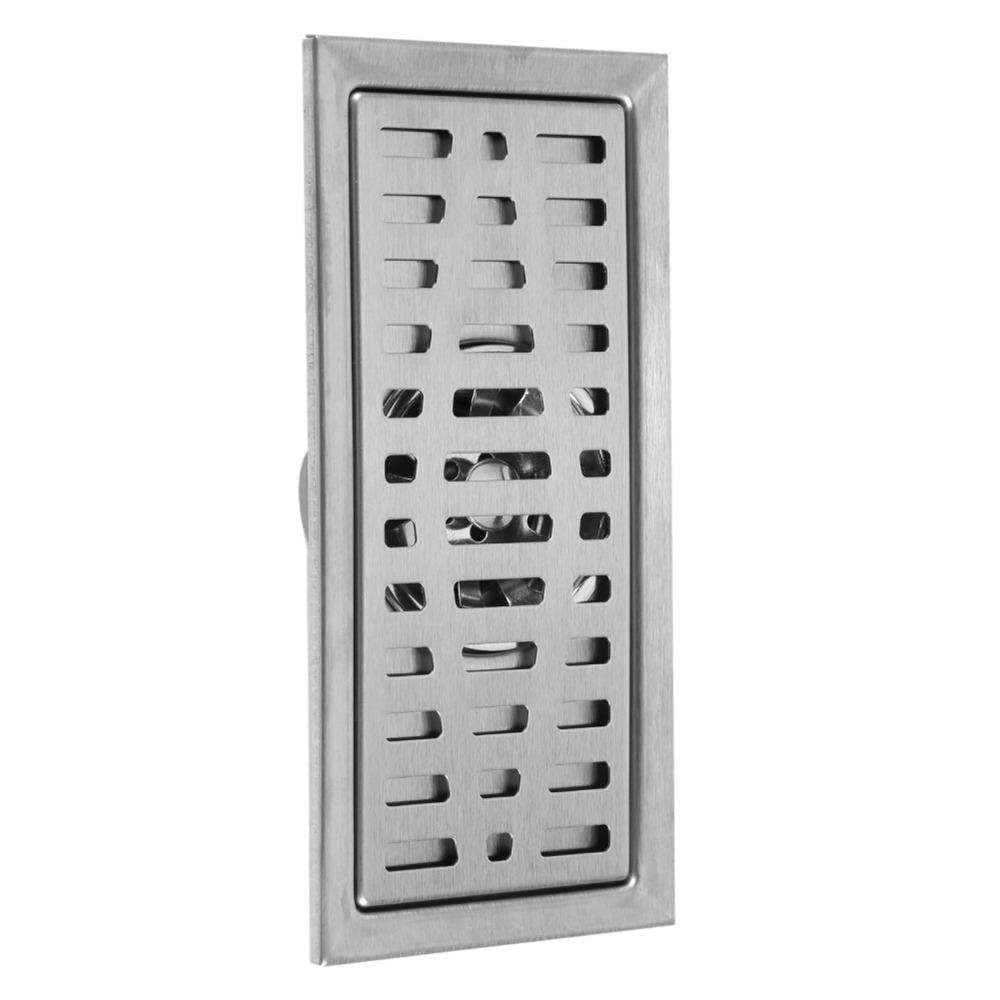 Stainless Steel Floor Drain Silver Tile Insert Drain Modern Floor Waste Grate Kitchen