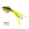 60g Octopus 15cm Soft Squid Skirts Artificial Bait with Hook Trolling Hard Fishing Lure for Tuna Salmon Bream Made ABS PVC Metal