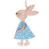 3PCS Household Wooden Hanging Party Supplies Easter Rabbit Easter Ornaments Cute Bunny Wood Crafts