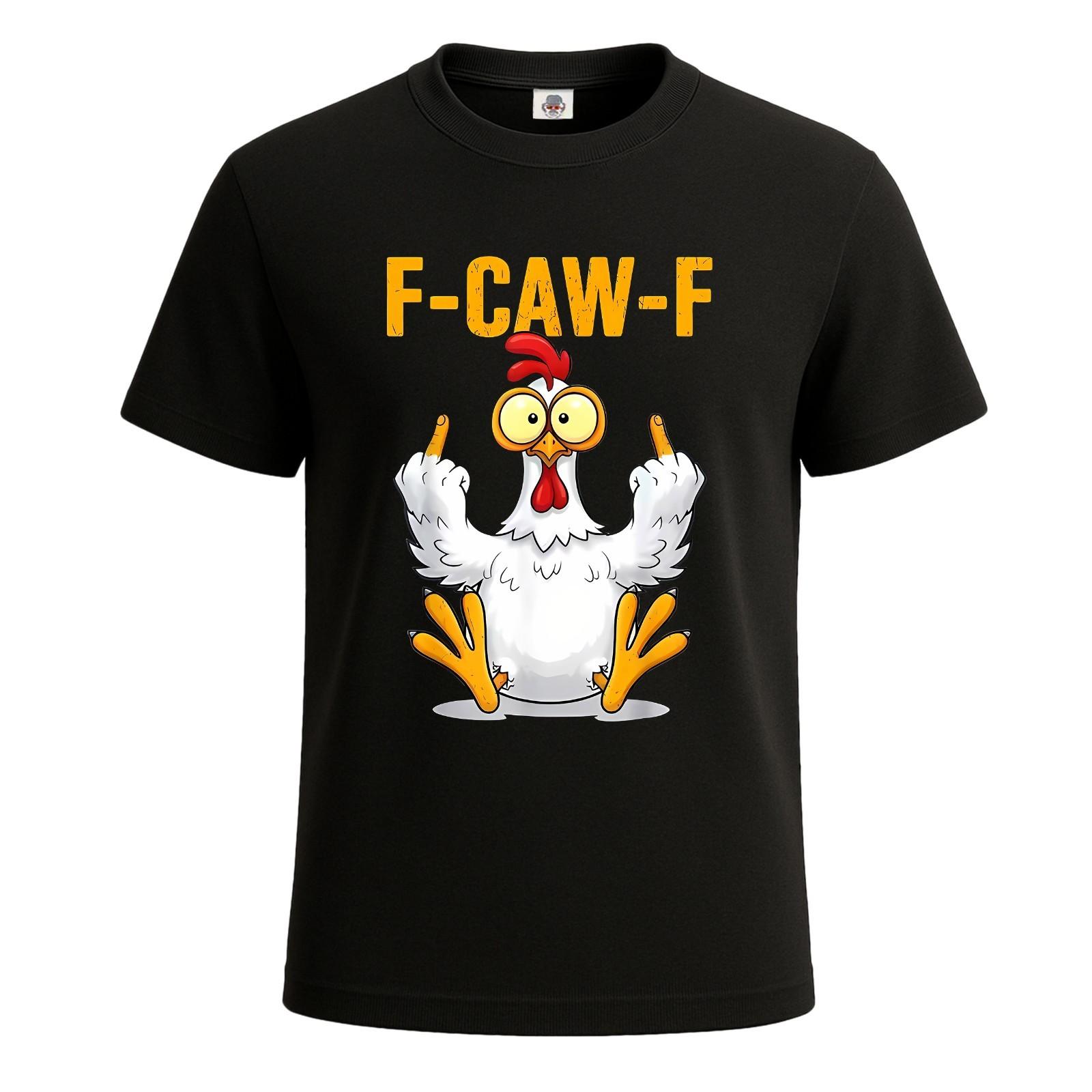 F-CAW-F Chicken Sarcastic Bird Pun Joke Gift Funny Mens T Shirt Tee Top S