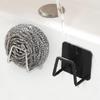 Kitchen Stainless Steel Sink Sponges Holder Self Adhesive Drain Drying Rack Kitchen Wall Hooks Accessories Storage Organizer