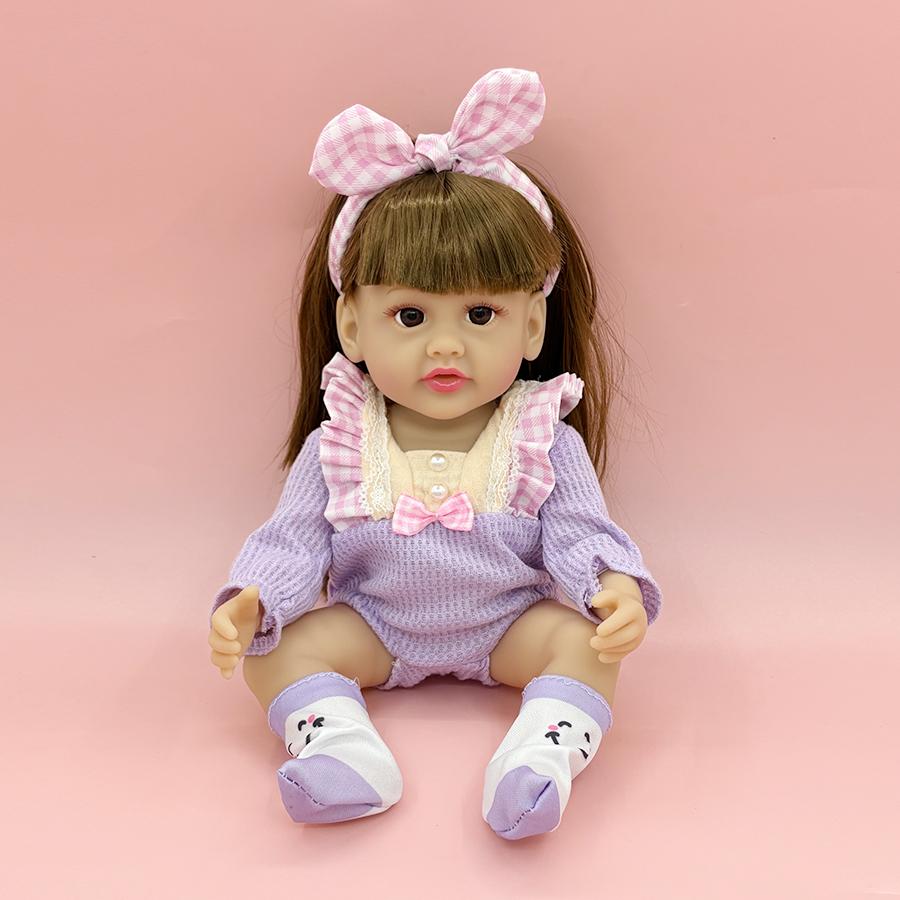 

12inch Cute And Charming Reborn Infant Girls Dolls Lifelike Facial Fashion Clothes Companied Infant Doll Birth Date Xmas Present Instructive Toy