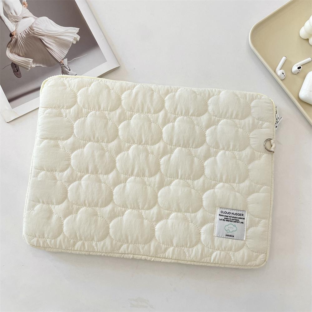 Cute cloud embroidery ipad tablet bag 11/13/15 inch notebook storage bag