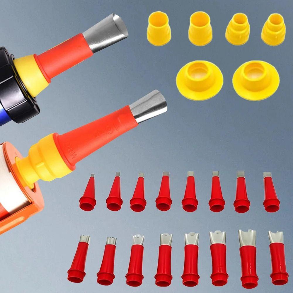 22Pcs/Set Stainless Steel Caulk Nozzle Applicator for Sink Sealant Application