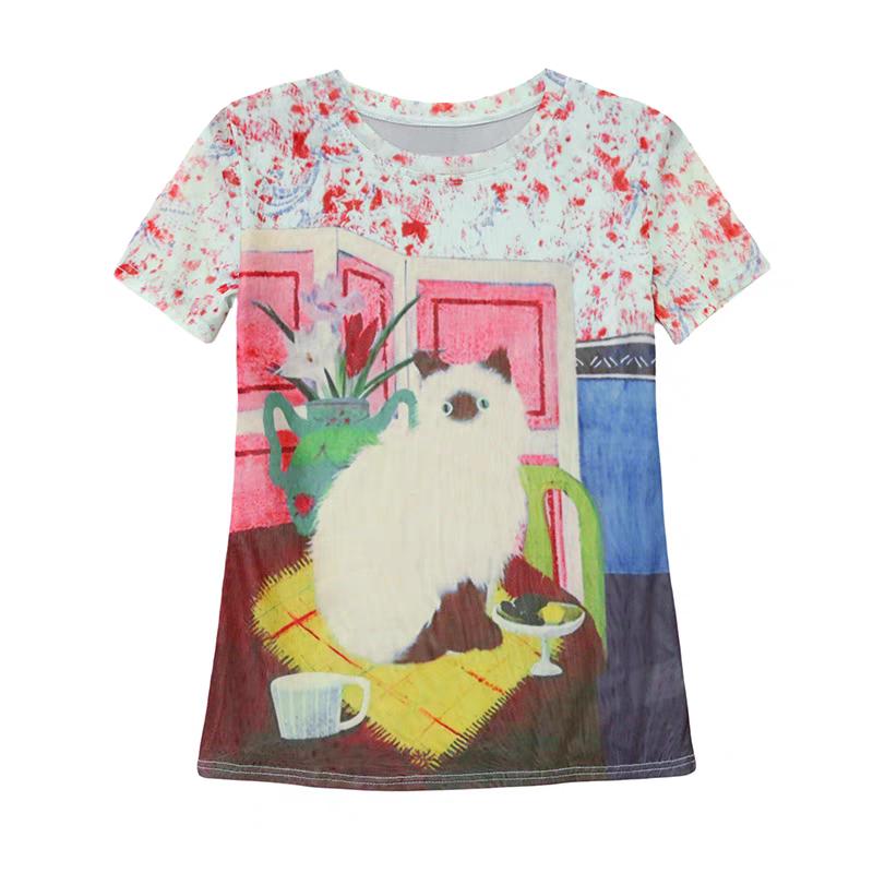 

Шикарные женские футболки с коротким рукавом, одежда, мода, эластичные, облегающие летние топы, классический принт, повседневные футболки, блузка 3XL