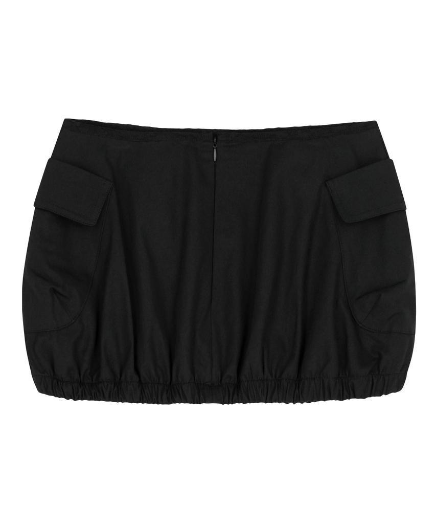Podeowedeo Pocket Balloon Mini Skirt (Black)