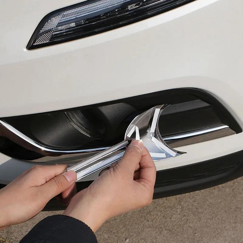 Car Front Fog Light Cover for Renault Koleos MK2 II for Samsung QM6 2017 - 2025 Fog Lamp Trim Sticker Styling Accessories