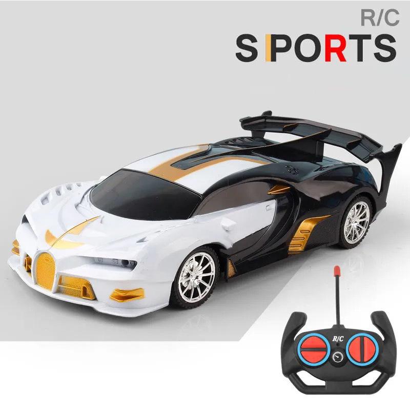 1:16 4-kanalers RC-bil med LED-lys 2.4G Radio Fjernkontroll Biler Sportsbil Høyhastighets Drift Car Gutteleker for barn