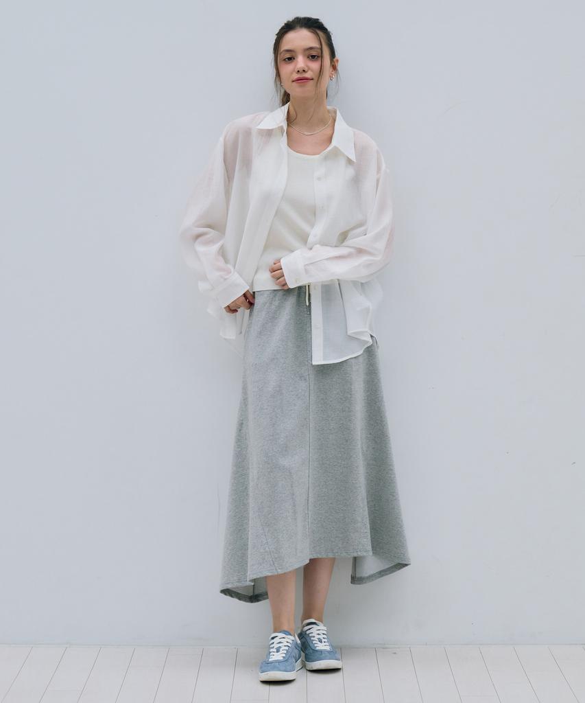 Metapeo Met Daily Modern Long Skirt Daily Gray