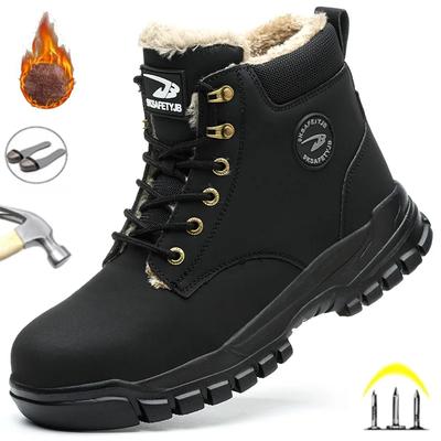 Dernières Bottes de Travail Chaudes d'Hiver à la Mode pour Hommes Bottes de Sécurité Imperméables Indestructibles à Embout en Acier Baskets Chaussures pour Hommes