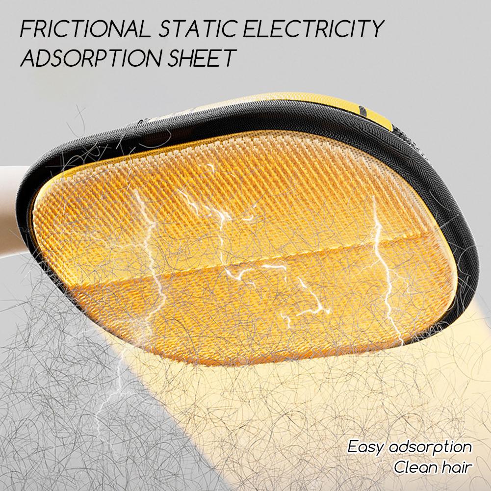 2 in 1 Sided Grooming Gloves for Pets Quick Pet Hair Remover Mitt Static Removal Gloves for Clothes Sofa Couch