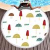 Mushroom Pattern Plant Horse Riding Printed Beach Towel Microfiber Digital Swimming Pool Beach Towel Blanket Shower Beach Towel