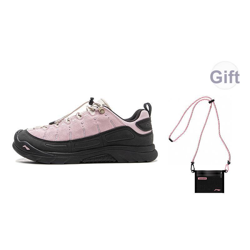 Li Ning CF Su Lin Yun SE Hexloc Anti-Slip Shock Absorbing Durable Low-Top Outdoor Hiking Shoes Unisex Hiking Shoes Pink AHTV029-18