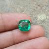 Natural Zambian Green Emerald 5-6 Ct Cushion Cut Loose Gemstone Certified