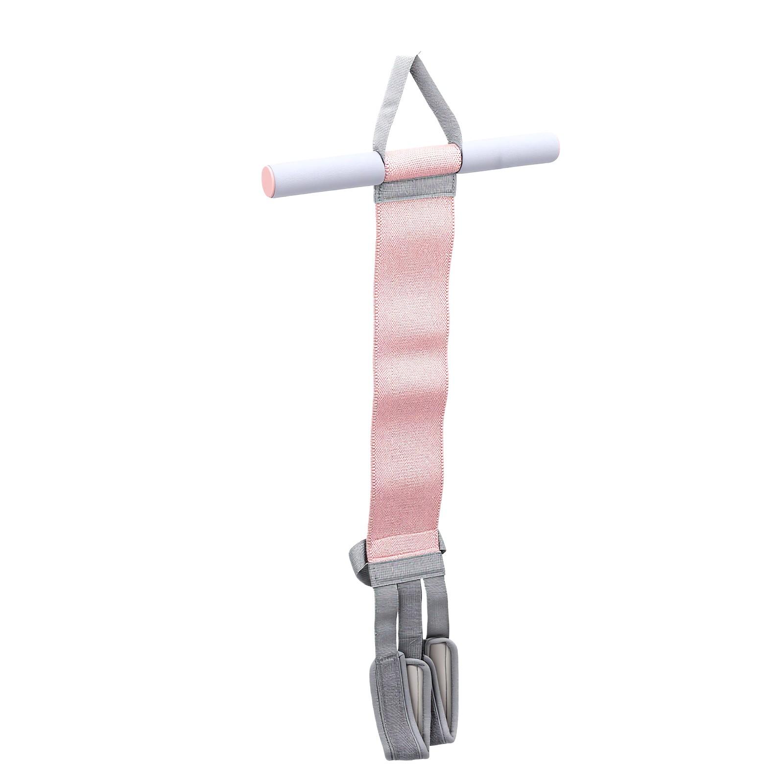 Foot Resistance Band Wide Fabric Non Slip Texture Multifunction Pedal Resistance Belt Pink