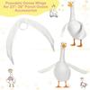 Bendable Gooses Costume Wing Soft Plush Fabric Rustproof Wire for 23-28" Gooses