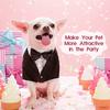 Dog Tuxedo Formal Dog Clothes Shirt Costume Wedding Attire Party Bow Tie Suit Designed for Dogs Cat Outfit Birthday Christmas Pet Costume