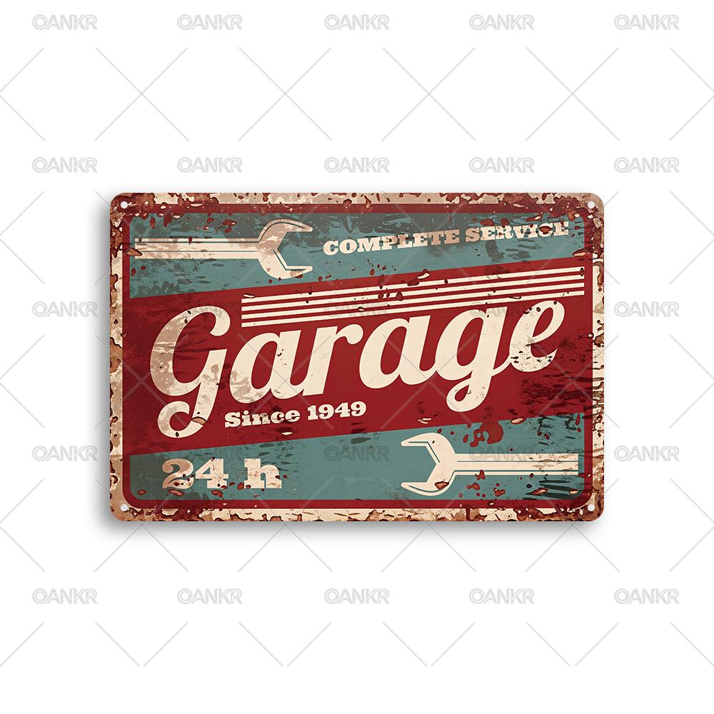 

Vintage Man Cave Garage Decor Poster Metal Tin Sign Ideal Gift Retro Garage Metal Signs for Club Home Decor Plaque Accessories 20x30cm（7.8x11.8inch）