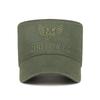 Cotton Flat Cap With Embroidered Letters For Outdoor Sun Protection And Casual Style