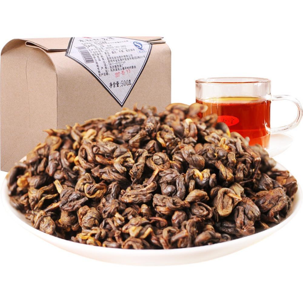 500g Yunnan Fengqing Dianhong Black Tea Red Tea Kung Fu Biluo Chun