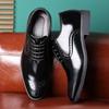 Autumn Lace-up Casual Leather Shoes England Derby Shoes Men's Wedding Shoes Business Dress Fashion